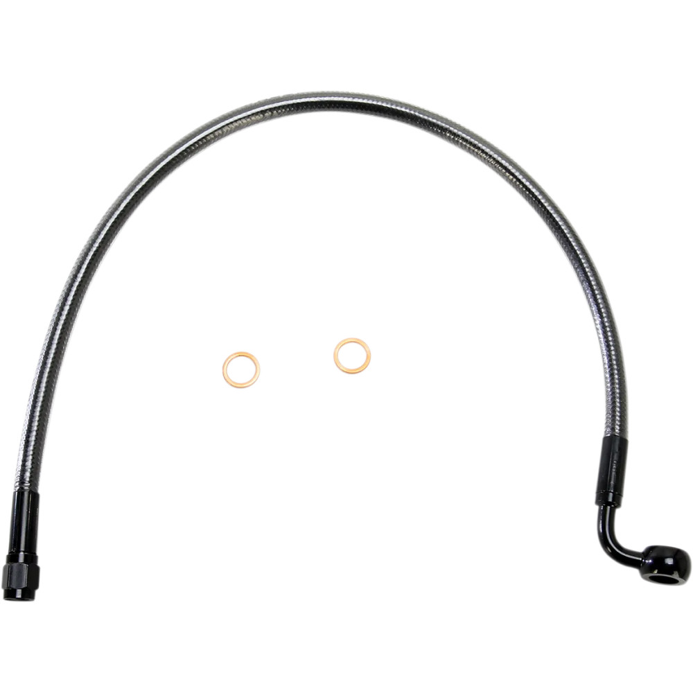 Kit de línea de freno delantero de longitud alternativa Designer Series específico para ABS — 19" de longitud, banjo 10 mm 90°