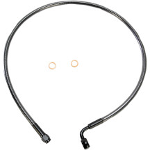 Kit de línea de freno delantero de longitud alternativa Designer Series específico para ABS — 76 cm (30"), banjo 10 mm 90°, con 