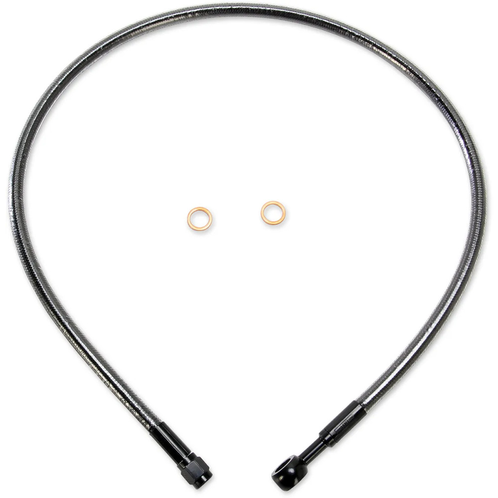 Kit de línea de freno delantero ABS específico Designer Series de longitud alternativa — 30" de longitud, ABS, banjo 10 mm 180°