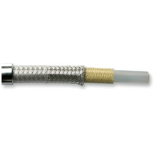 E-Z Align línea de freno delantero trenzada para disco único — 122 cm (48"), sin ABS, banjo inferior 3/8" 60°, banjo superior 10