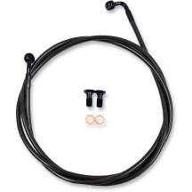 Kit de líneas de freno trenzadas Midnight — 15"–17" (38–43 cm), sin ABS, Negro
