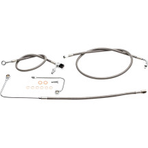 Kit de latiguillos de freno de acero inoxidable — 30,5 cm - 35,5 cm, Ape Hanger, con ABS