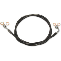 Kit de latiguillos delanteros XR Stainless Extreme Response — 122 cm (48\"), sin ABS, Negro/Cromo