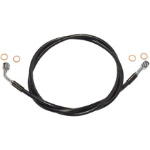 Kit de latiguillos delanteros XR Stainless Extreme Response — 40" longitud, Negro, Cromo