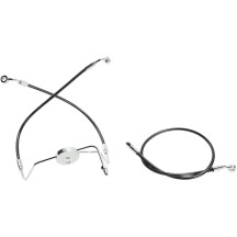 Kit de latiguillos delanteros XR Stainless Extreme Response — Delantero, sin ABS, 23", 16-1/4", Sobredimensionado +4"