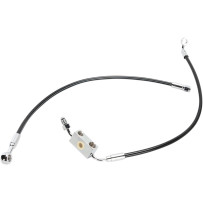 Kit de línea de freno delantero Extreme Response para ABS — 16-1/2 in, 27 in, negro, cromo