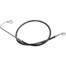 Línea de freno superior XR de acero inoxidable — 110 cm (43-1/4\"), con ABS, delantero superior, Negro/Cromo