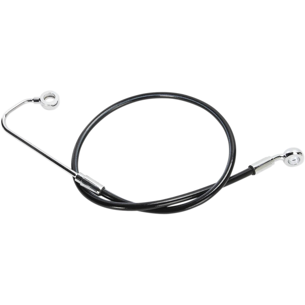 Línea de freno superior XR de acero inoxidable — 110 cm (43-1/4\"), con ABS, delantero superior, Negro/Cromo