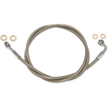 Kit de latiguillos delanteros XR Stainless Extreme Response — 43 in (109 cm), sin ABS, Cromo