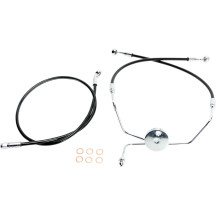 Kit XR Stainless Extreme Response de latiguillos delanteros — sin ABS, 33" (84 cm), 16-1/4" (41,5 cm)