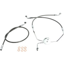 Kit de latiguillos de freno delanteros XR Stainless Extreme Response — sin ABS, 31" de longitud, sobredimensionado +12"