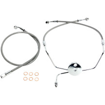 Kit de latiguillos delanteros XR Stainless Extreme Response — 15-1/4", 33", Sobredimensionado +12", +14", Cromo