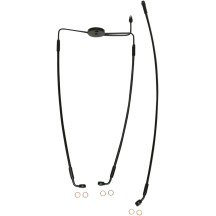 Kit XR Stainless Extreme Response de latiguillo de freno delantero — sin ABS, 18-5/8", 27", negro