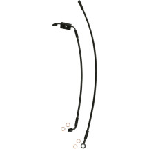 Kit de latiguillos delanteros Extreme Response para ABS — 42 cm, 78.5 cm, sobredimensionado +25.4 cm, Negro