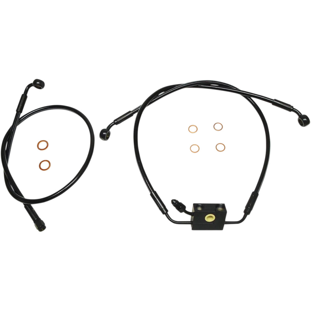 Kit de líneas de freno ABS de doble disco XR — 56 cm (22"), 39 cm (15-1/2"), negro