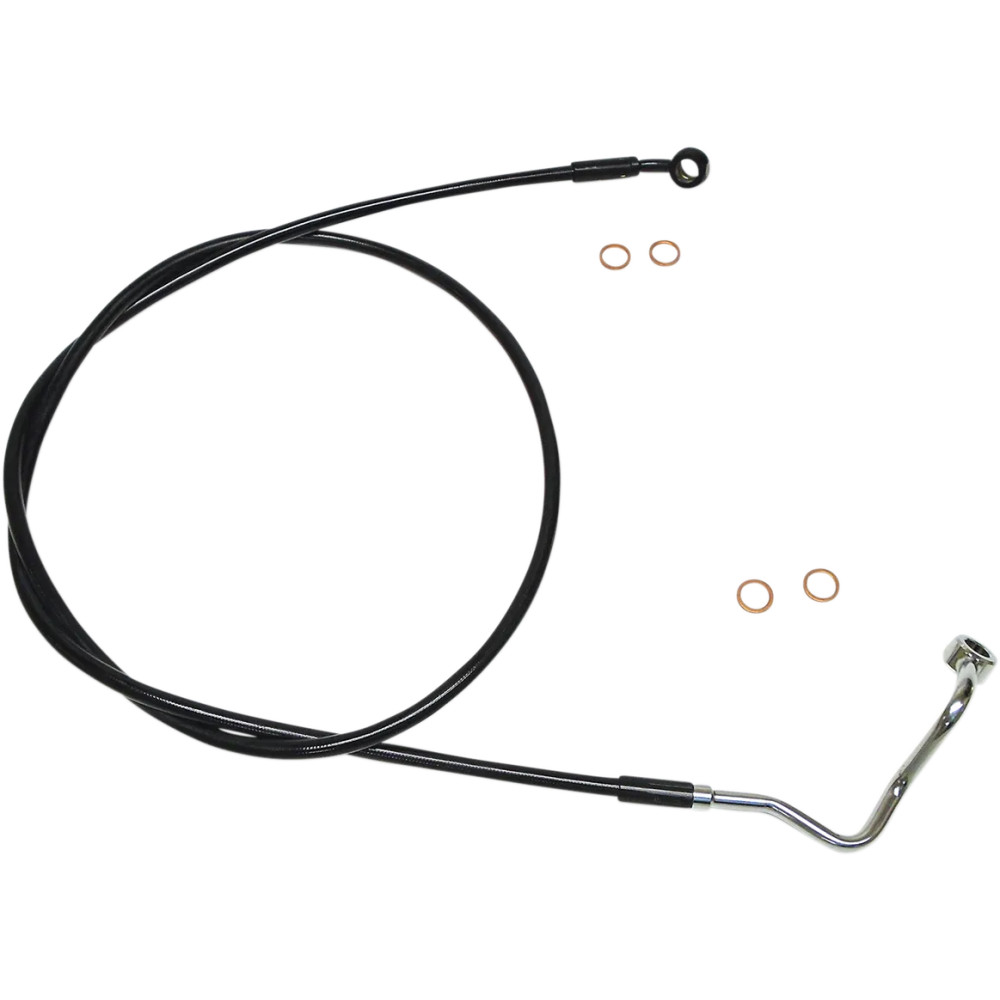 XR Línea superior de freno de acero inoxidable — 162.5 cm (64"), delantero superior, negro