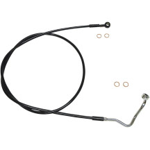 XR Línea de freno superior de acero inoxidable — 64" (162,5 cm), compatible con ABS, Negro