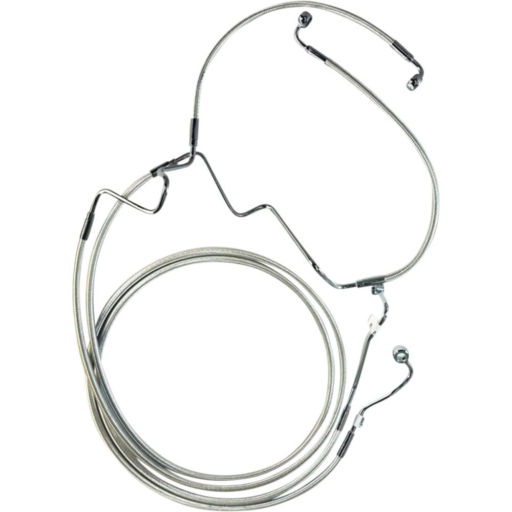 Kit Designer Series de línea de freno inferior Touring extendida con ABS — Sobredimensionado 2" (5.1 cm), cromado
