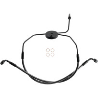 Línea de freno inferior KARBONFIBR — AN-3, montaje delantero inferior, doble disco, plateado