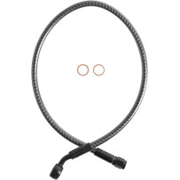 KARBONFIBR línea de freno superior — 21 in, manguera -3, banjo 10 mm 35°