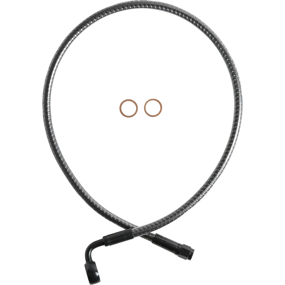 KARBONFIBR Designer Series Kit delantero superior de freno específico para ABS — 66 cm (26"), banjo 12 mm 90°, acabado KARBONFIB