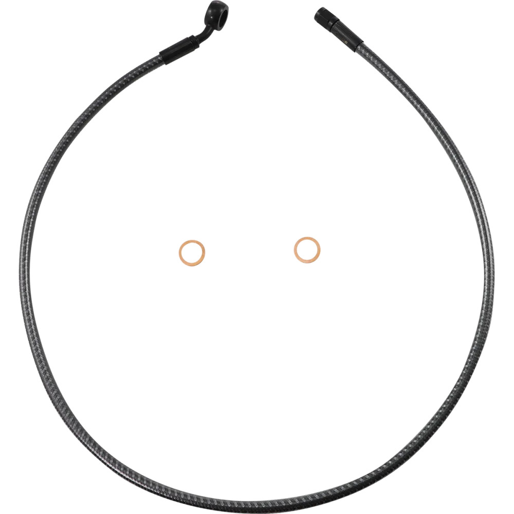 KARBONFIBR Serie Designer Kit de freno superior delantero específico para ABS — 34" (86.5 cm), banjo 12 mm 35°