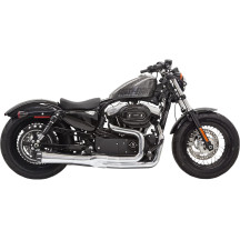 Sistema 2:1 Road Rage II Mega Power — silenciador de 4", tapa final billet negra, puertos O2 12 mm y 18 mm