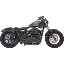Radial Sweepers Exhaust System — Black, 2-Into-2 system