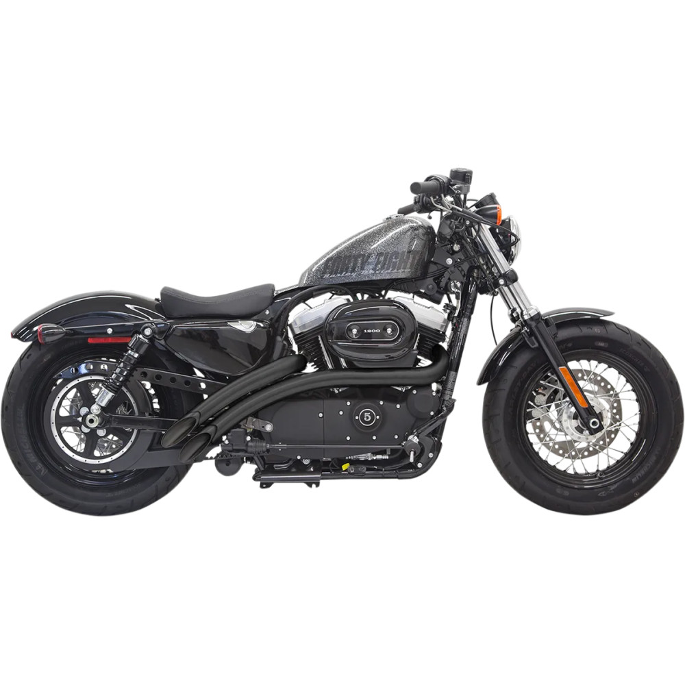 Radial Sweepers Exhaust System — Black, 2-Into-2 system