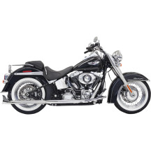 True Duals Exhaust System with Fishtail Mufflers — without Baffles