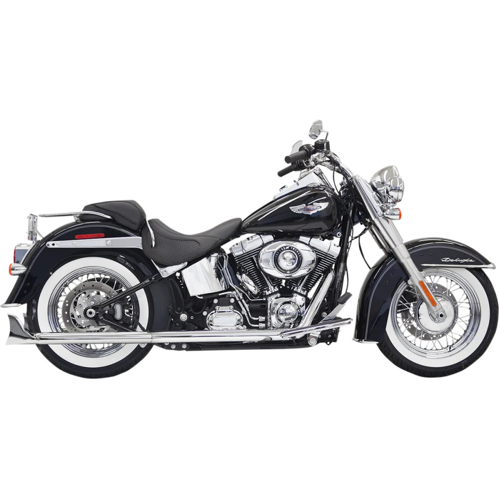 True Duals Exhaust System with Fishtail Mufflers — without Baffles