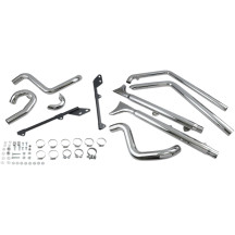 Sistema de escape True Duals con silenciadores de cola de pez — con baffles
