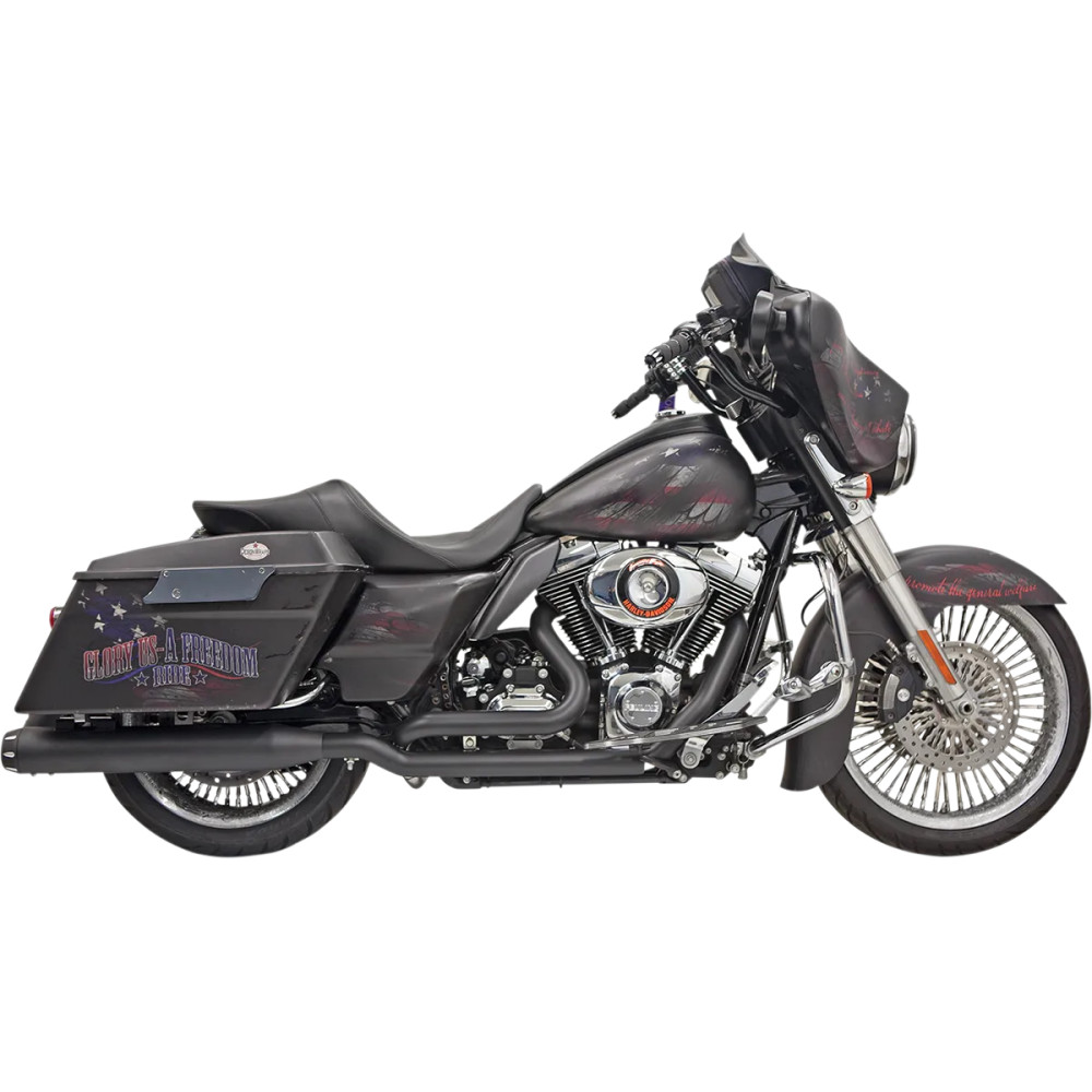 Sistema True-Dual Down Under — silenciadores de 4", 2-into-2, negro
