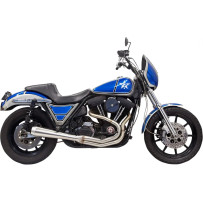 Road Rage III FXR Sistema de escape — sistema 2-into-1, silenciador 1-3/4" (44.5 mm), cepillado