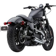 El Diablo 2:1 Sistema de escape — 4" (10 cm) silencioso, sistema 2-into-1, cromado
