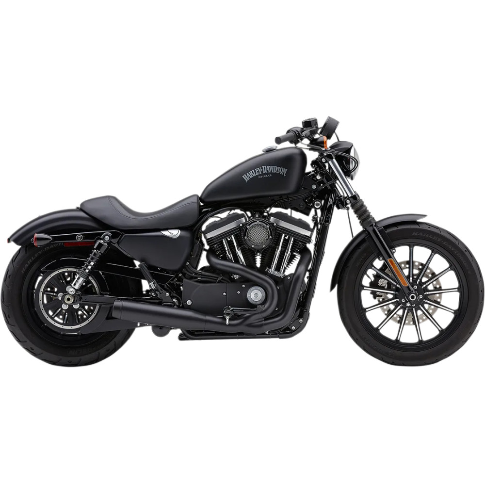 2-into-1 El Diablo Exhaust System — 88.9 mm (3-1/2\") muffler, black