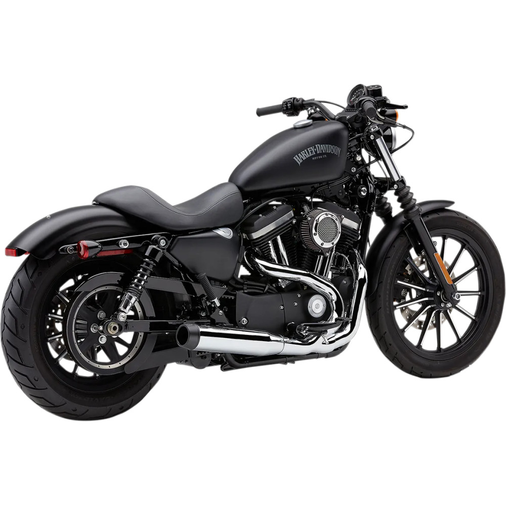 El Diablo 2:1 Sistema de escape — 88.9 mm (3-1/2") silenciador, sistema 2-into-1