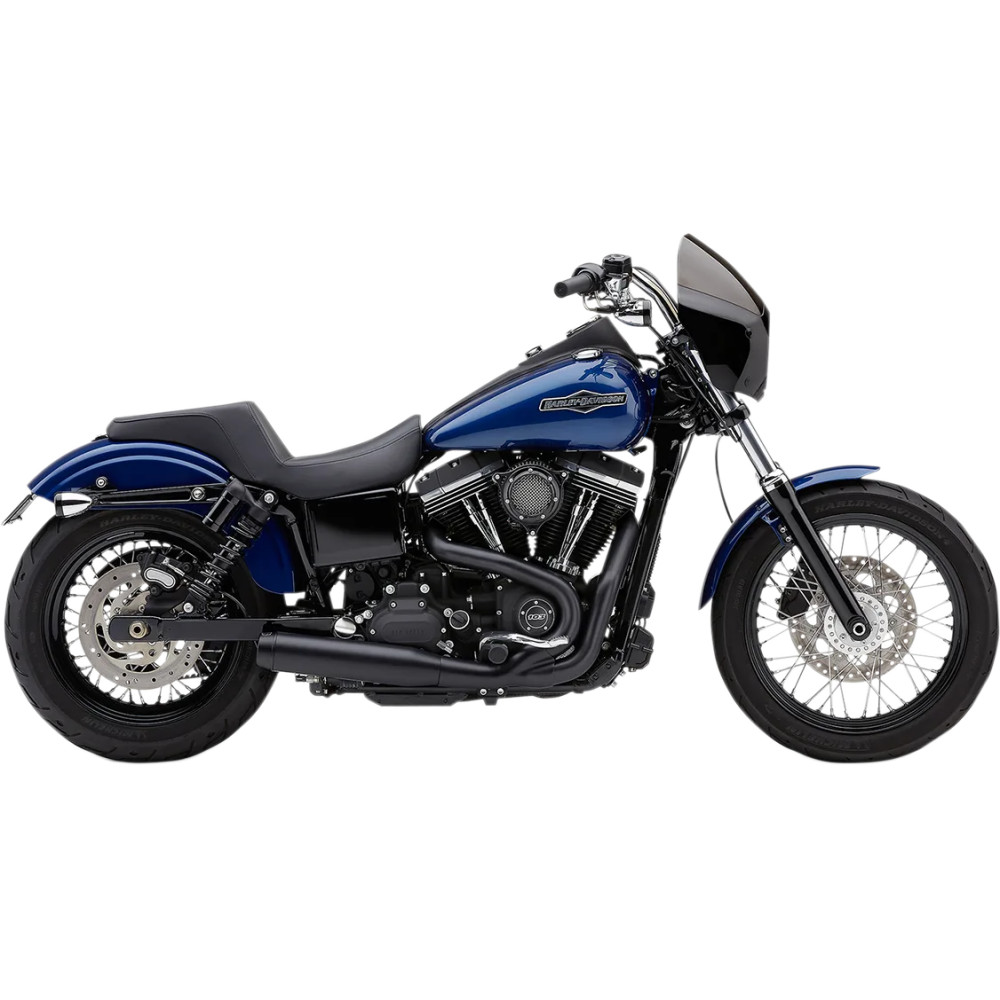 El Diablo 2:1 Sistema de escape — 88.9 mm silenciador, sistema 2-en-1, Negro