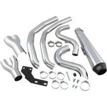 El Diablo 2:1 Exhaust System — 10 cm (4") muffler, 2-Into-1 system