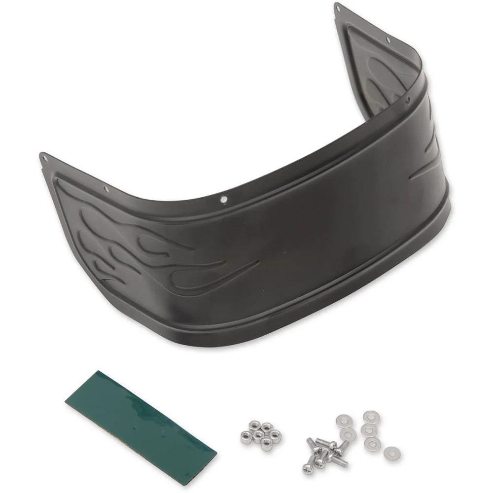 Chrome Plated Steel Front Fender Skirt — Flame Chrome Plated Steel Front Fender Skirt — Flame