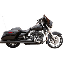 2 into 1 Sidewinder® Complete Exhaust System — 11.5 cm (4-1/2") muffler diameter, Black