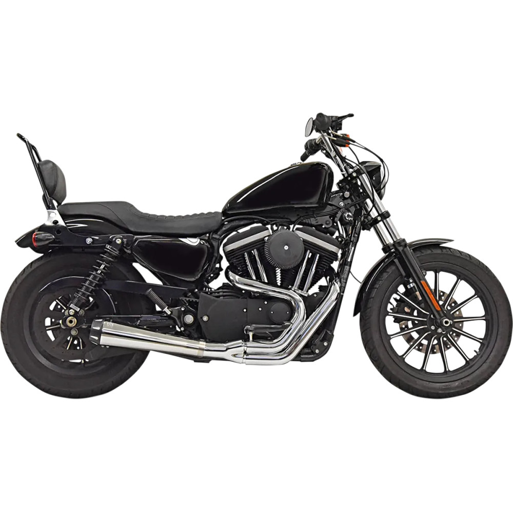 Road Rage 2:1 Exhaust System — 1-3/4" headpipes, mid controls only, Chrome