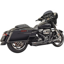 Road Rage 2:1 Short Exhaust System — 4", 2-into-1, 12 mm, 18 mm, Black