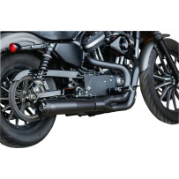 SuperStreet 2:1 Sistema de escape — sistema 2 a 1, acabado negro