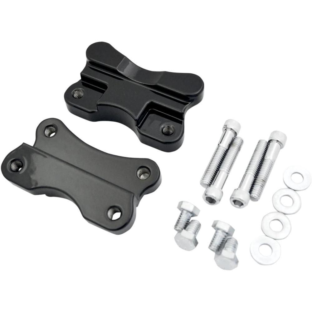 Adaptadores de guardabarros a horquilla para ruedas de 21" — 21", delantero, negro, par