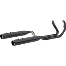 El Dorado Dual Exhaust System — 4-1/2" mufflers, Black, 2-Into-2 System