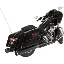 El Dorado Dual Exhaust System — 4-1/2" mufflers, Black, 2-Into-2 System