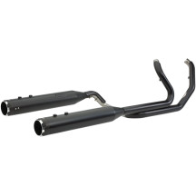 El Dorado Dual Exhaust System — 4-1/2\" mufflers, black end caps