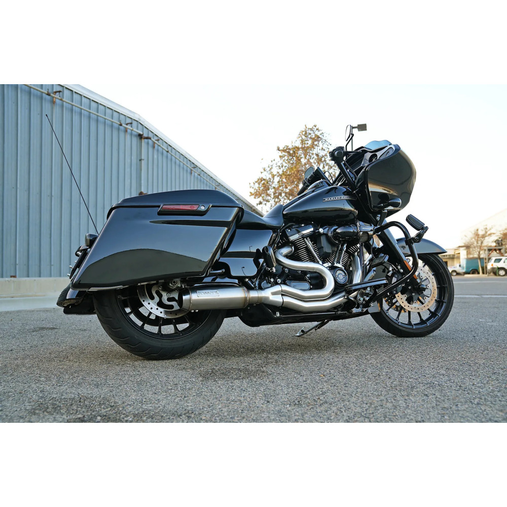 Sistema de escape Super Bike de longitud media 2-en-1