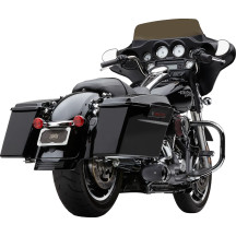 Turn Out Sistema de escape 2-1 — silenciador 4", Negro